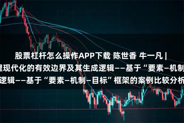 股票杠杆怎么操作APP下载 陈世香 牛一凡 | 数字技术赋能城市基层治理现代化的有效边界及其生成逻辑——基于“要素—机制—目标”框架的案例比较分析
